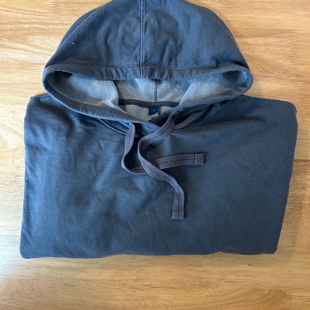 Old Navy Cropped Dark Gray-Blue Hoodie